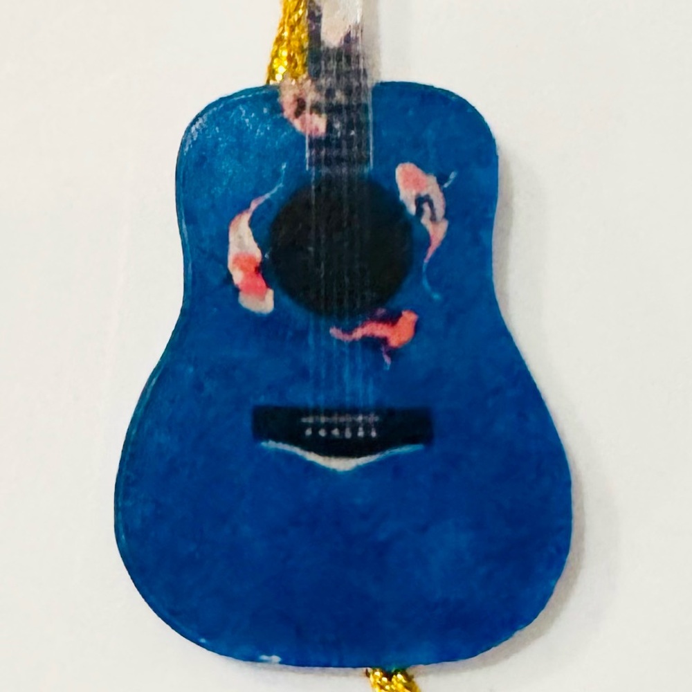 Taylor Swift Blue Guitar Ornament